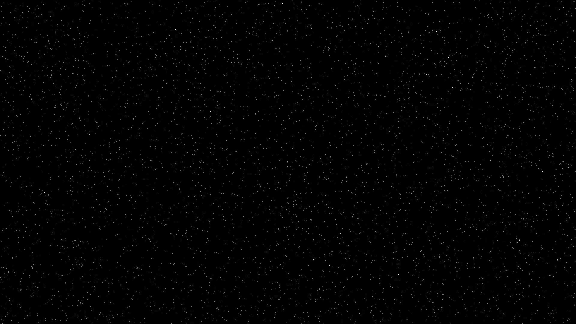 black image with white particles, like stars in the night sky